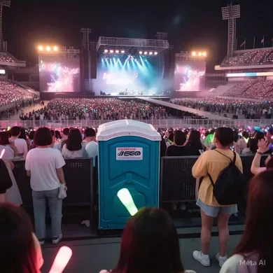 Toilet Portable Kunci Sukses Konser di Surabaya